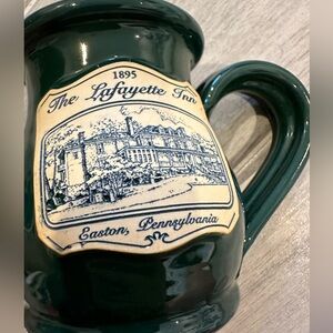 LAFAYETTE INN COFFEE MUG. EMBOSSED EASTON PENNSYLVANIA MUG